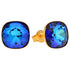Серебряные серьги "Ослепительный Блеск (Bermuda Blue)" с кристаллами Swarovski™